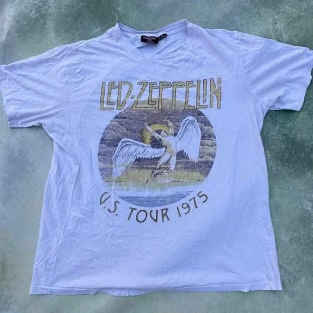 Terih New Led Zeppelin Us Tour 1975 Mens Tshirt
